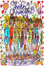 The FEX Chorus Line Doodle Art 4 X 6